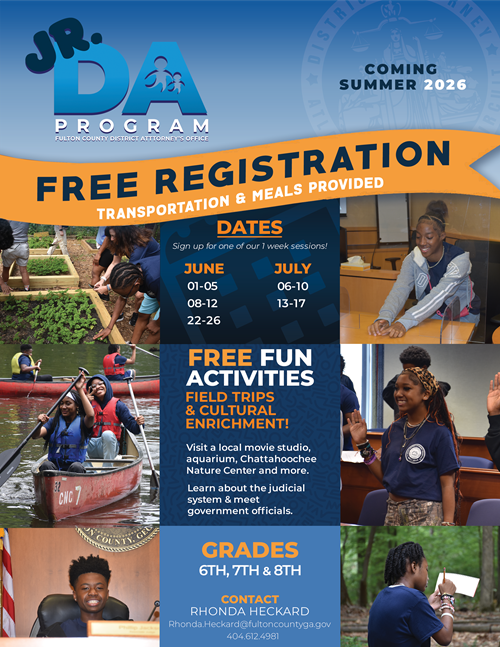 2026 Junior District Attorney Registration Flyer