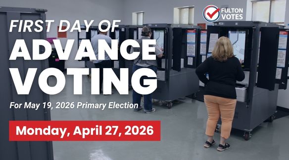 First day of advance voting for May 19 2026 primary is Monday April 27, 2026.