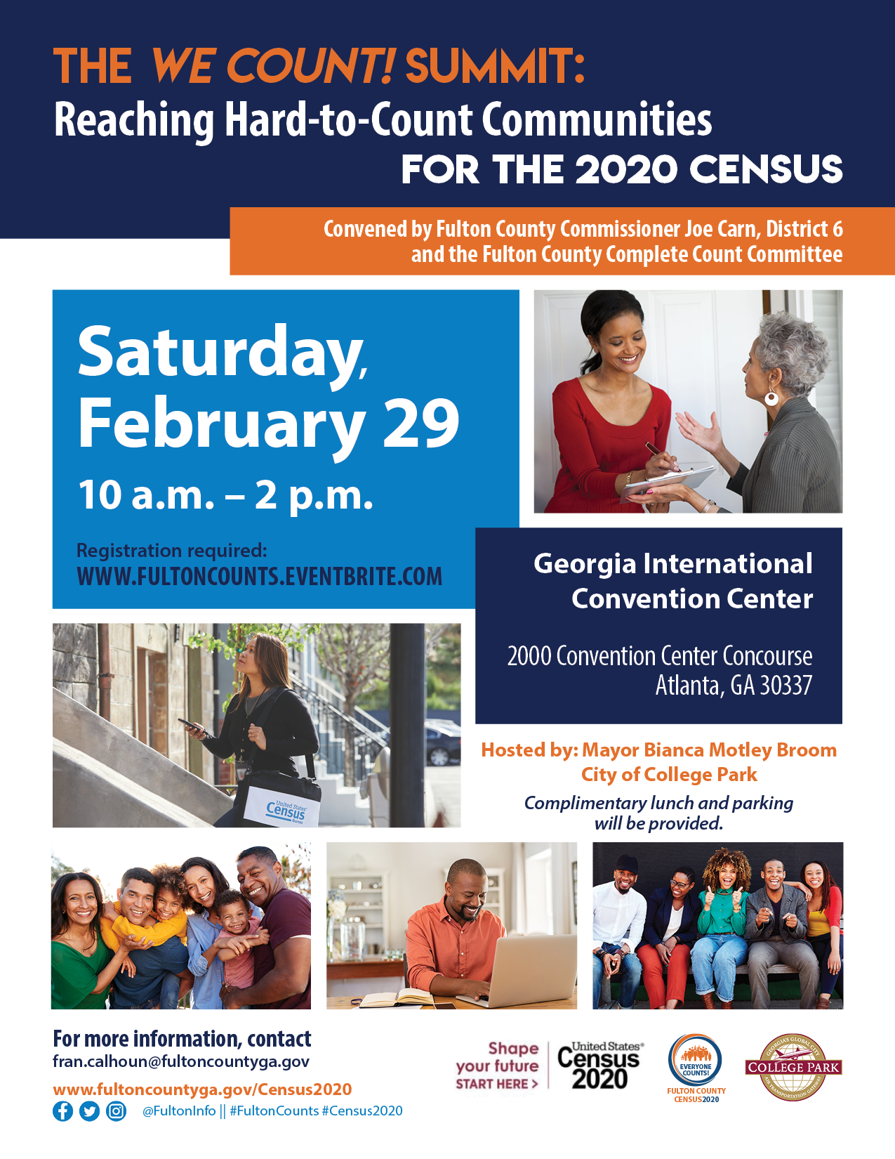 We Count Summit February 29 at 10am-2pm